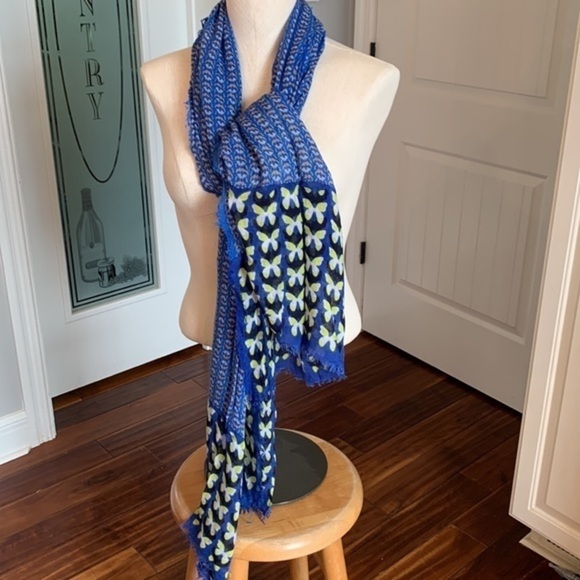 💐5/25 4 bright colored decorative scarfs wraps one infinity butterfly ombré - Picture 7 of 11